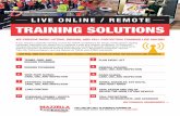 LIVE ONLINE / REMOTE TRAINING SOLUTIONS