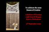 To celebrate the 2020 Season of Creation A Stations of ...
