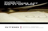 GUIDE TO COMPANIES ACT NO 71 OF 2008