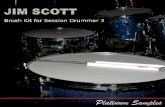 Jim Scott Brush Kit for Session Drummer 3