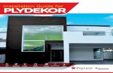 1 Installation Guide for INSTALLATION GUIDE FOR PLYDEKOR