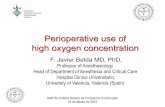 Perioperative use of high oxygen concentration