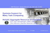 Systems Support for Many Task Computing Holistic Aggregate ...
