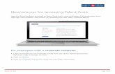New process for accessing Talent Zone