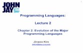 ProgrammingLanguages: Lecture2