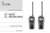 VHF MARINE TRANSCEIVER iM25 iM25EURO - Icom UK