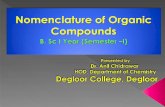 Nomenclature of Organic Compounds - degloorcollege.in