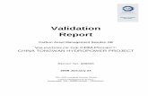 Validation Report Tongwan