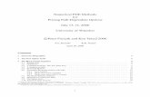 Numerical PDE Methods for Pricing Path Dependent Options ...