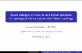 Exact category structures and tensor products of ...