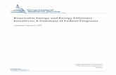 Renewable Energy and Energy Efficiency Incentives: A ...