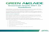 Grassroots Grants 2021-22 Guidelines