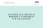 INTERFACE DESIGN PRODUCT DESIGN UX NUGGETS