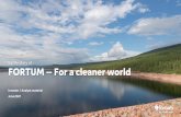 Equity story of FORTUM – For a cleaner world