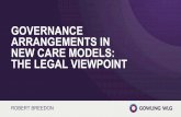 GOVERNANCE ARRANGEMENTS IN NEW CARE MODELS: THE …