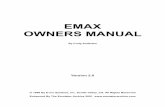 EMAX OWNERS MANUAL - Vintage Synth