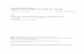 Strategic Financial Management, FINA-475