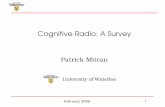 Cognitive Radio: A Survey - CST - Home