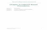 Chapter 4.2 HACCP Based Procedures - Food Standards Agency