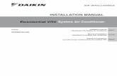 Residential VRV System Air Conditioner
