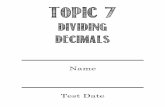 dividing Decimals - Weebly