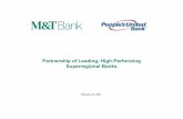 Partnership of Leading, High- Performing Superregional Banks
