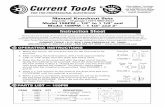 Instruction Sheet - Home - Current Tools