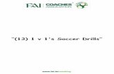 13) 1 v 1's Soccer Drills” - FAI