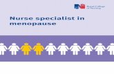 Nurse specialist in menopause - Royal College of Nursing