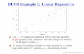 BUGS Example 1: Linear Regression