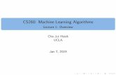 CS260: Machine Learning Algorithms