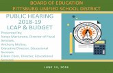 BOARD OF EDUCATION PITTSBURG UNIFIED SCHOOL DISTRICT ...