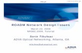 ROADM Network Design Issues