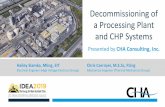 Decommissioning of a Processing Plant and CHP Systems