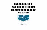 Subject Selection Handbook Year 10 - Mercy College
