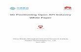5G Open API-based Positioning Industry White Paper