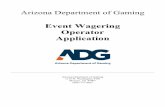Event Wagering Operator Application