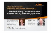 The RSPO Supply Chain Certification System (SCCS) and ...