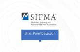 Ethics Panel Discussion - SIFMA
