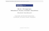M.A. Program Modern East Asian Studies