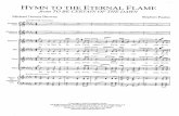 Hymn to the Eternal Flame Marked Score