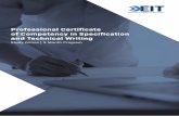 Professional Certificate of Competency in Specification ...