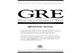 Although this GRE Practice General Test The information on ...