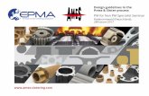 Design guidelines in the press sinter process - EPMA
