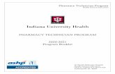 PHARMACY TECHNICIAN PROGRAM 2020-2021 Program Booklet