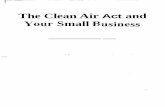 The Clean Air Act and Your Small Business