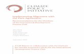 Implementing Alignment with the Paris Agreement