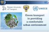 Green transport in providing a comfortable urban environment