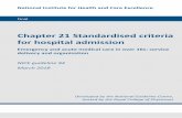 Chapter 21 Standardised criteria for hospital admission