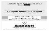 Science (Code-A) Sample Question Paper for Class X